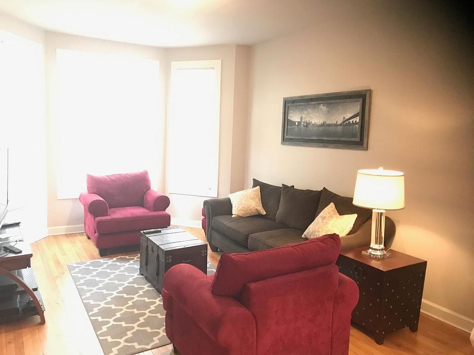 Living room / prior tenant decor .