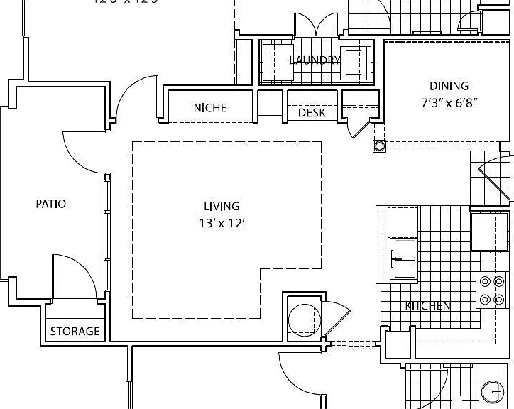 Plan 6 floor plan Avana Uptown