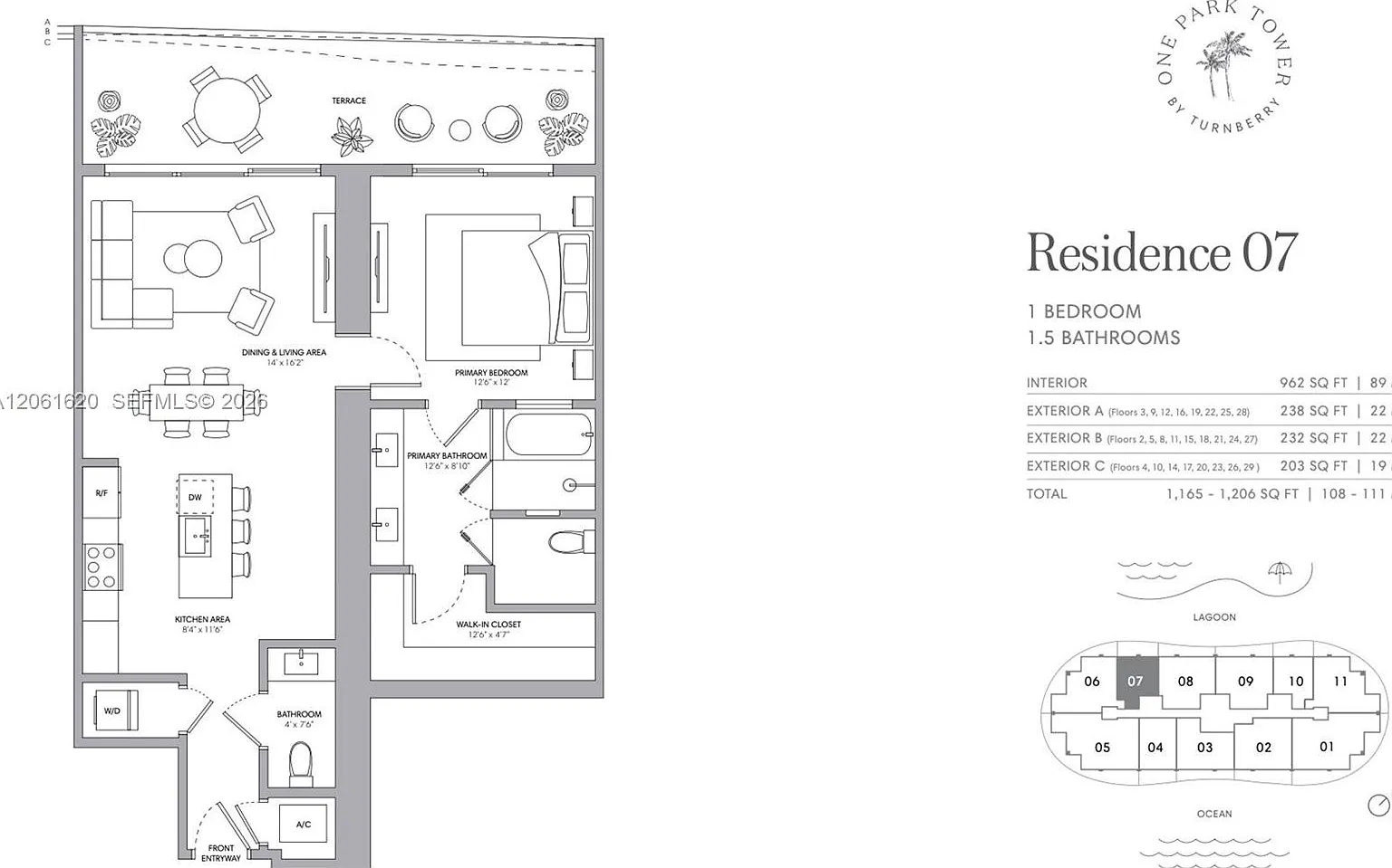 One Park Tower Condo 1807 — Photo 2