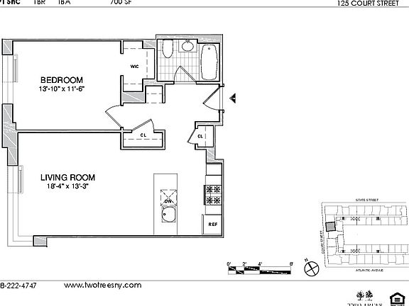 2nd image of 125 Court St APT 5NC