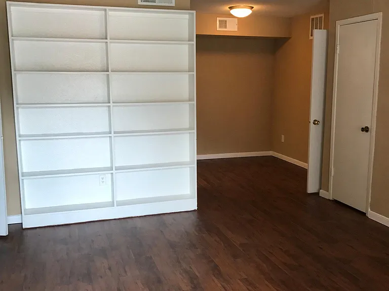 2 bedroom 2 bath living room with wood floors