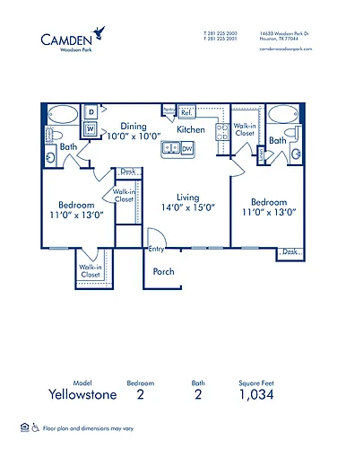 Floor plan Yellowstone