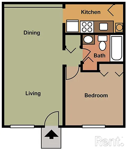 Floor plan 1 Bedroom