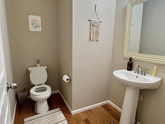 Powder room next to Study