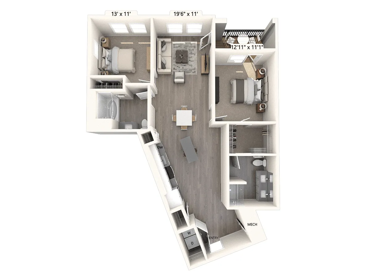 Floor plan B20U