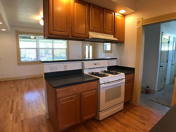 Kitchen open to living room.