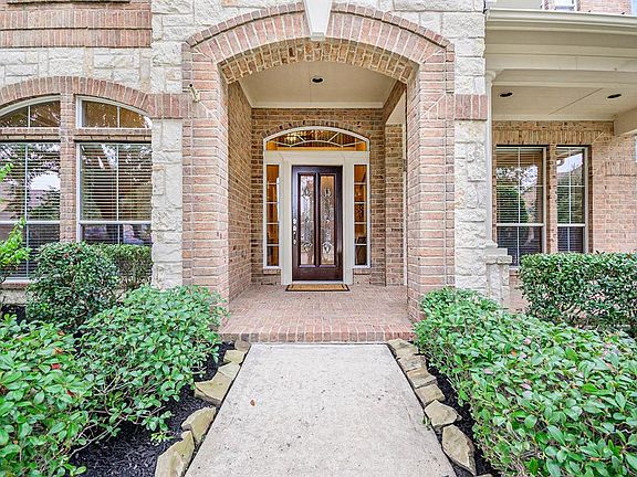 Beautiful porch and front door will welcome guests.
