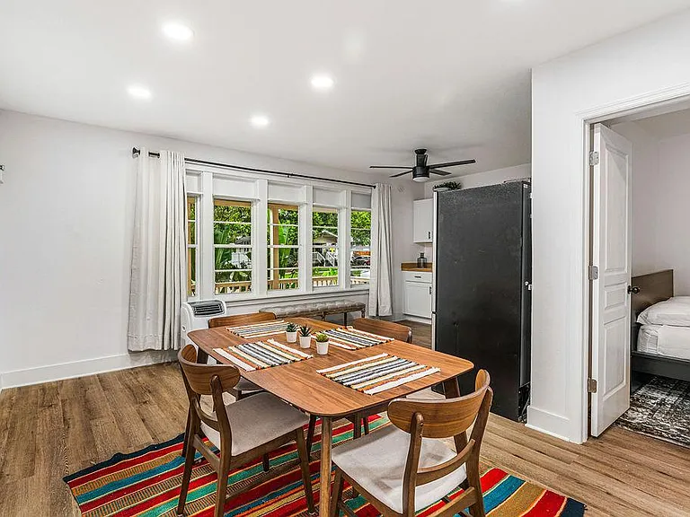 Dining area and kitchen