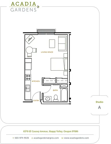 Floor plan Studio