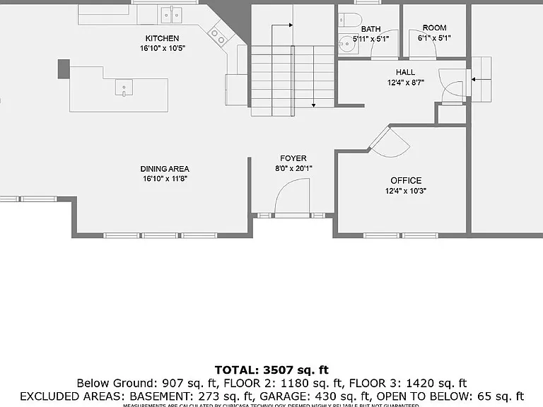 Main Level Floor Plan