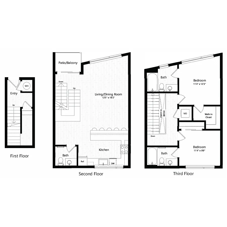 Floor plan Townhome 5
