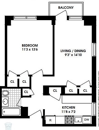 2nd image of 350 W 51st St APT 13H