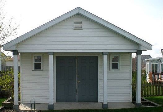 Front of Shed - 16' x 12' on 16' x 16' cement slab