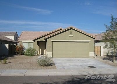 A front view of the home