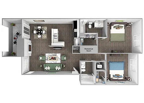 Floor plan B2 (Bailey)