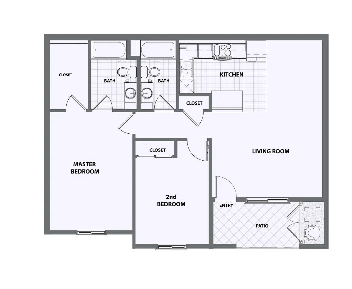Floor plan 2X2