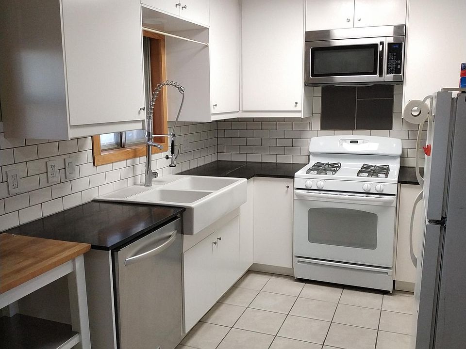 New modern cabinets and granite countertops.