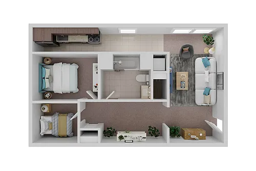 Floor plan 2 Bedroom