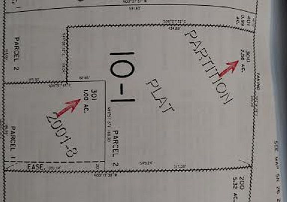 plat map of 2 parcels 