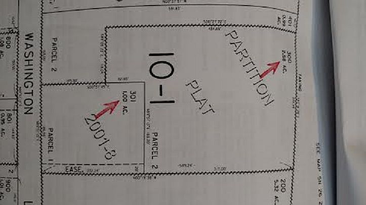 plat map of 2 parcels 