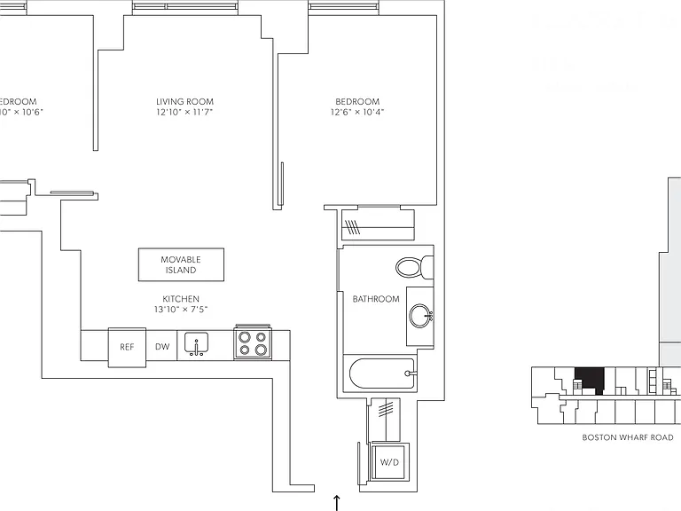 Watermark Seaport - B2 - 2 Beds - 2 Baths - 818 Sq. ft.