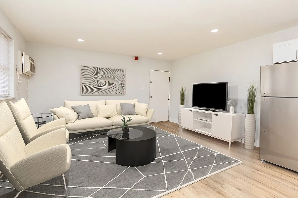 Living Area - Downing Apartments