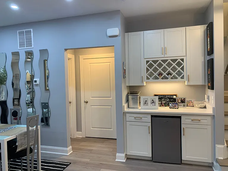 Bar with ice maker and wine cooler