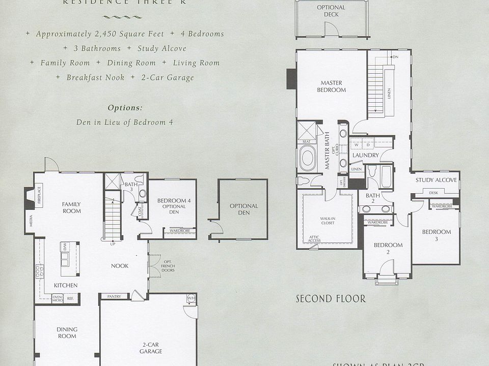 Caprizi Model 3CR Floorplan