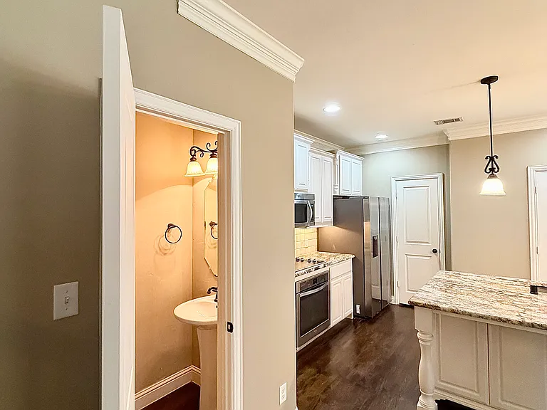 Half bath next to kitchen