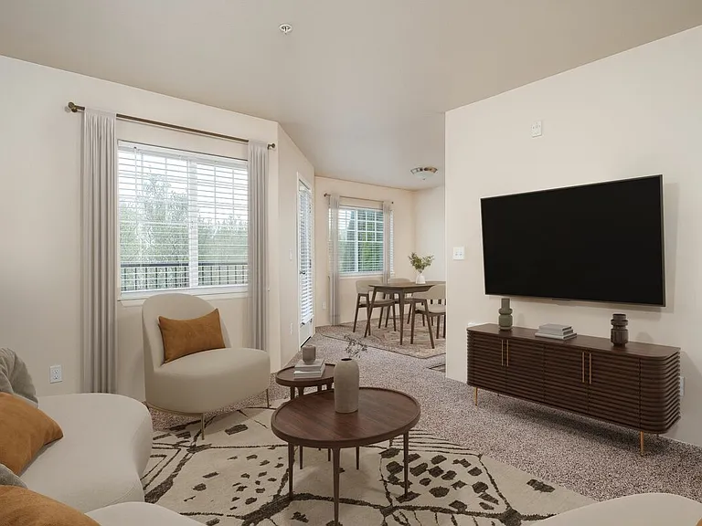 Meadow View Apartments | One Bedroom Living Room
