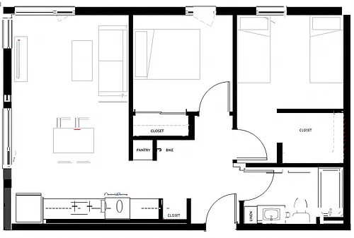 Floor plan 2X1 A