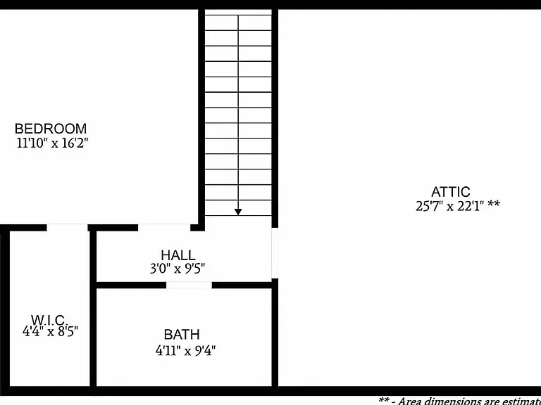 Upstairs floorplan