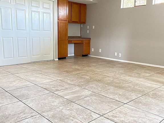 family room built in desk & storage