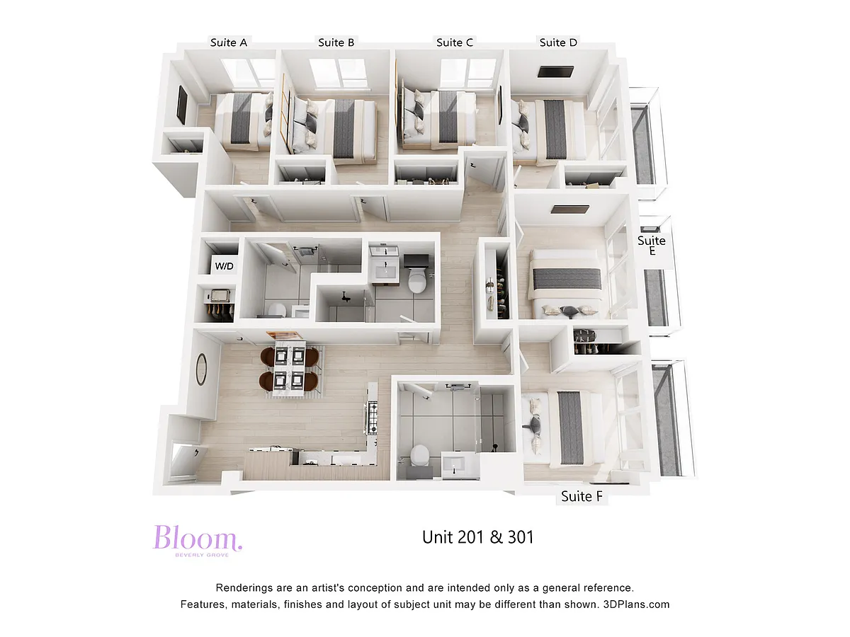 Floor plan Furnished Suite