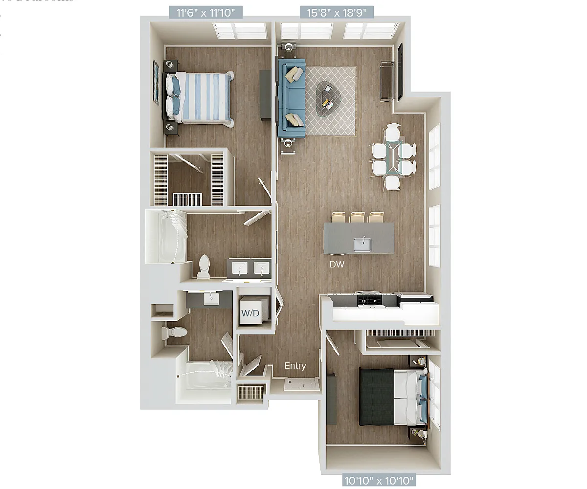 Floor plan B3U-1143