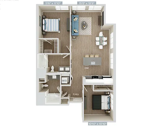 Floor plan B3U-1143