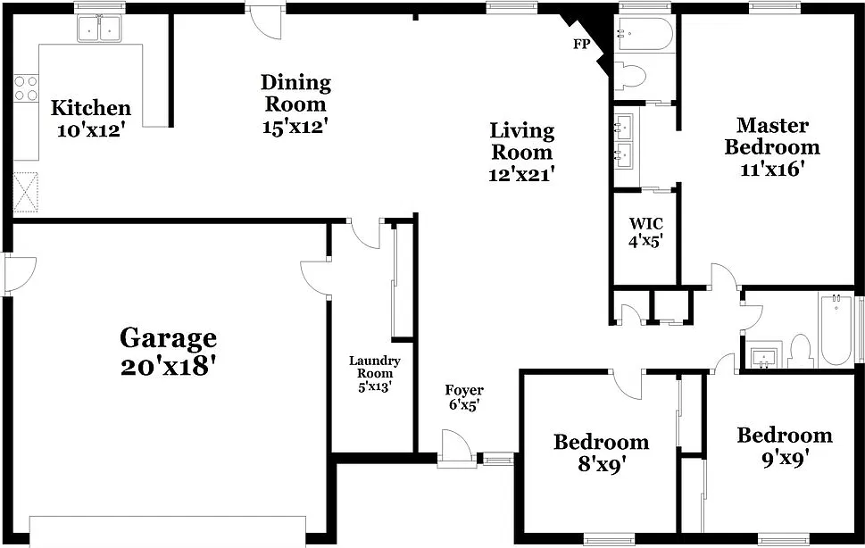 3 bed, 2.0 bath, 1283 sqft, $2,125 — Photo 2