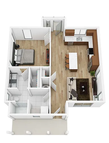 Floor plan 1B