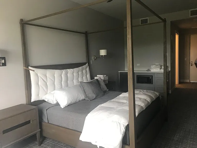 One of 6 hotel suites for visiting guests