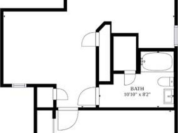 Layout of basement apartment