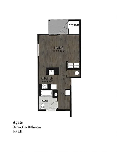 Floor plan Agate (West)