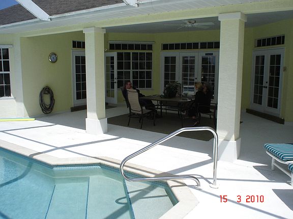 French doors shaded area