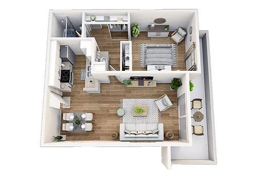 Floor plan 1 Bedroom