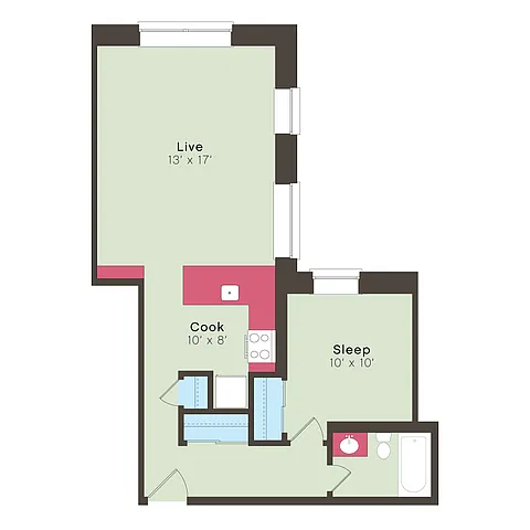 Floor plan 811E-1B2