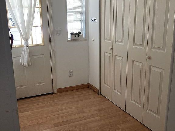 Front entry with laundry