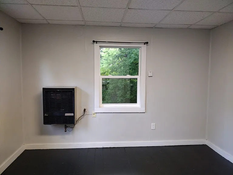 View of tiny house from bath doorway