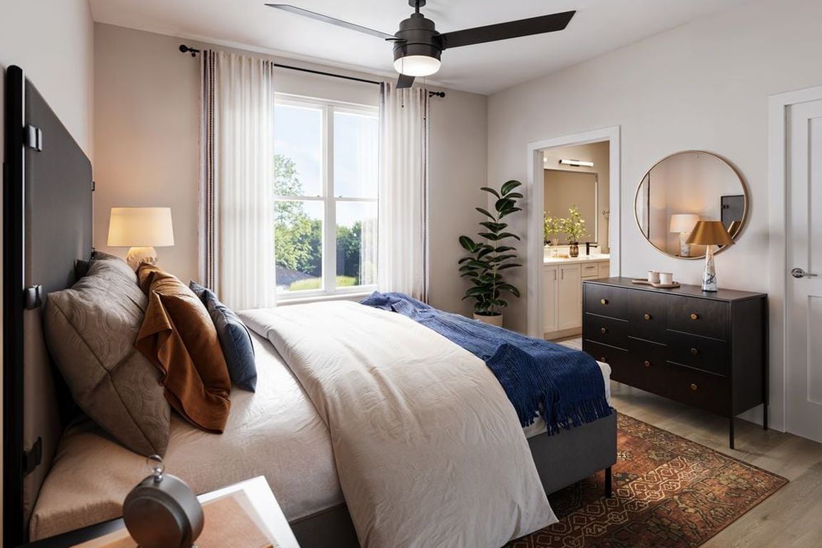 Townhome bedroom (Rendering)