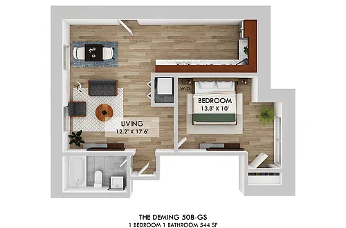 Floor plan One Bedroom