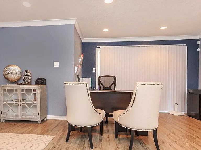 Inviting leasing office with elegant decor, cozy seating, and a warm, professional atmosphere to make every visit feel like home.