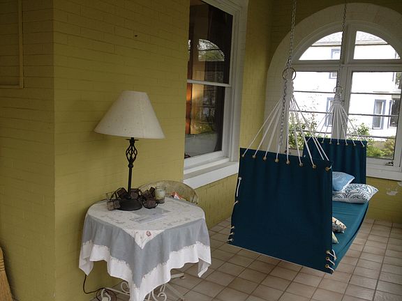 View down the front porch
